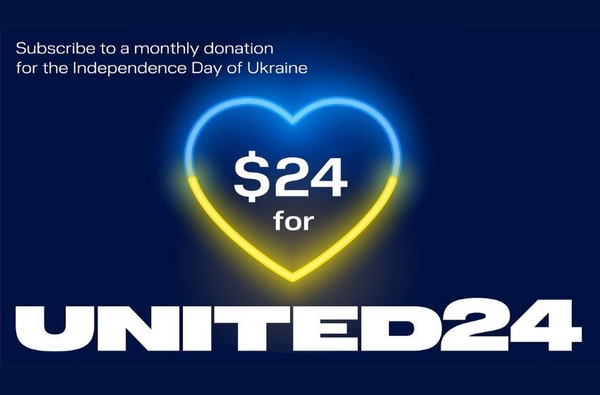 24,000 friends of Ukraine: UNITED 24 Fundraising Platform launches a project, marking the Independence Day of Ukraine