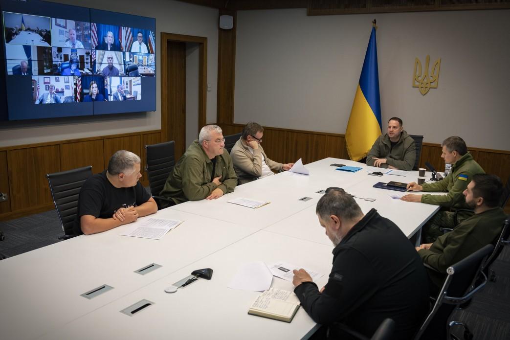 Andriy Yermak held a video call with members of the US House of Representatives Armed Services Committee