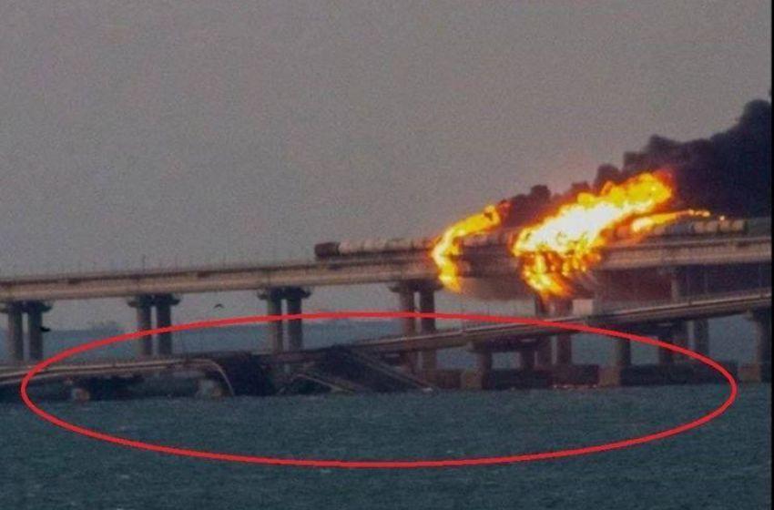 Crimea bridge linking the Peninsula to Russia hit by huge explosion