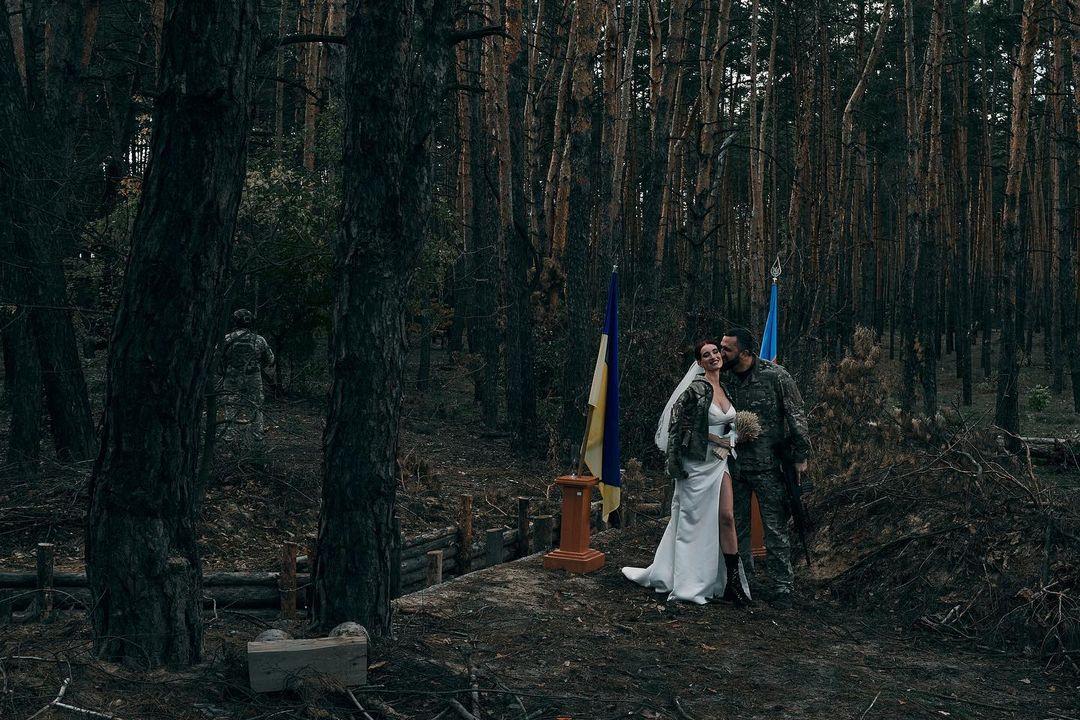 The famous Ukrainian sniper "Joan of Arc" got married in the front-line in the Kharkiv region