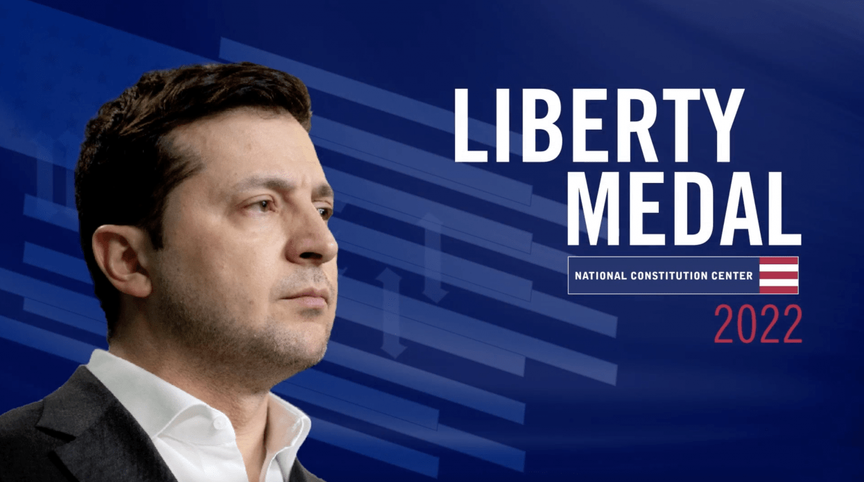 Volodymyr Zelensky: The Liberty Medal is for everyone who fights and works to protect Ukraine, everyone who supports us