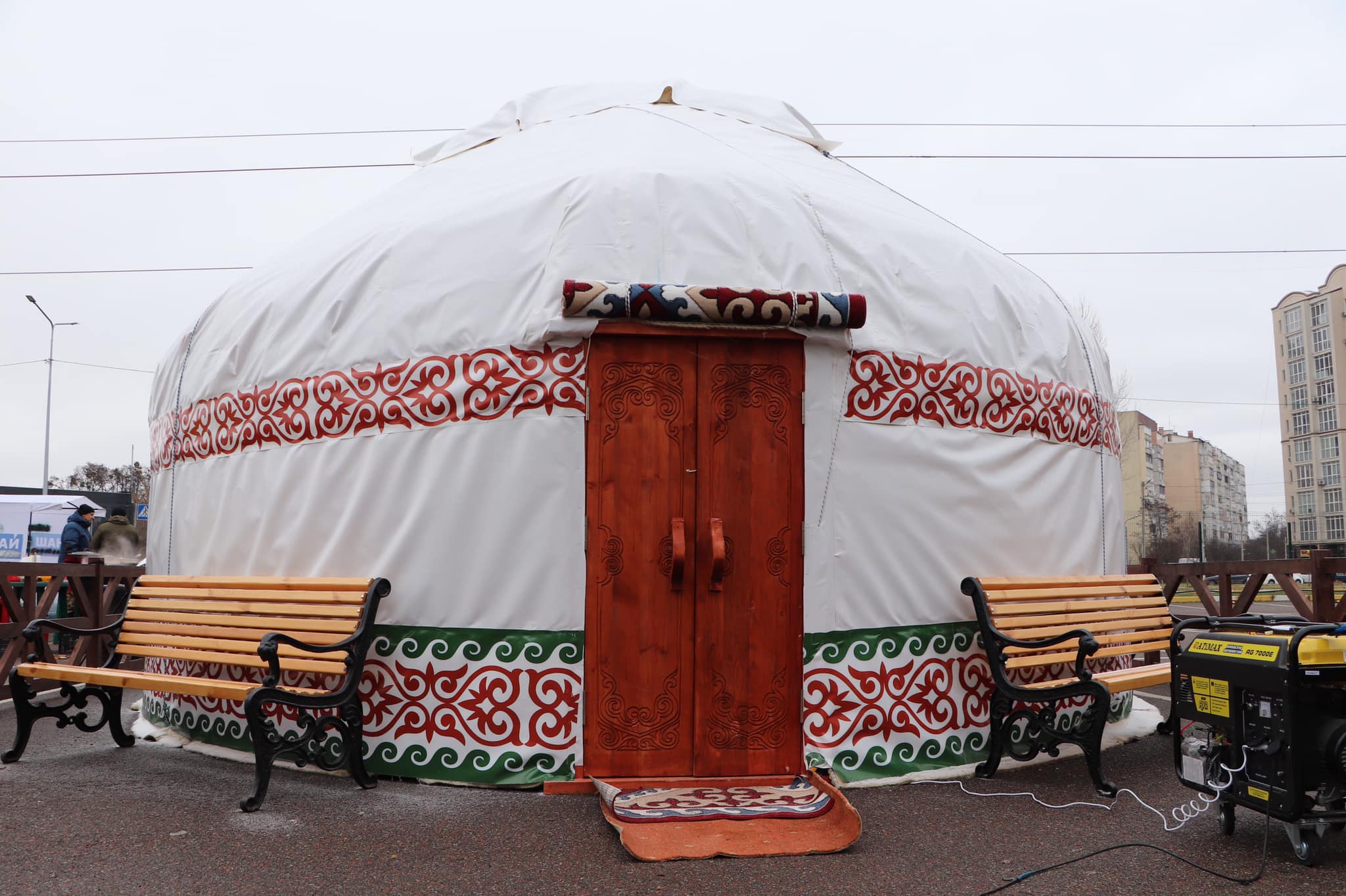 "Yurt of invincibility" was opened in Bucha with the support of Kazakhstan