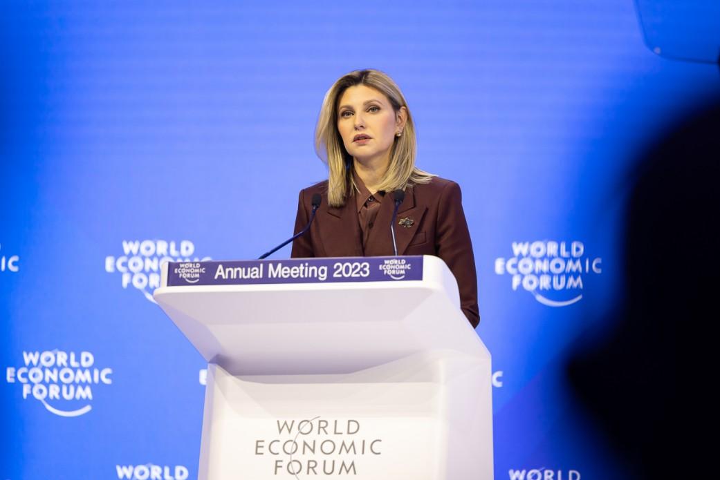 Olena Zelenska presented the Ukrainian Peace Formula at the World Economic Forum in Davos
