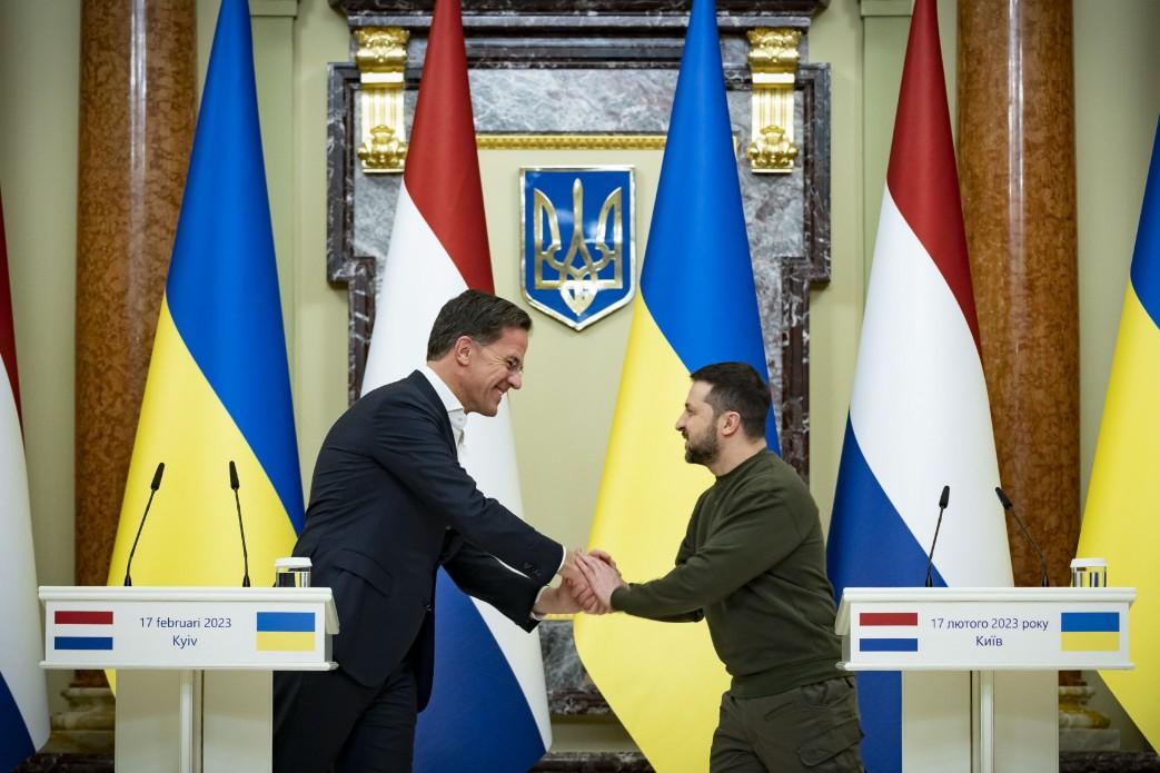 Volodymyr Zelenskyy met with Mark Rutte in Kyiv