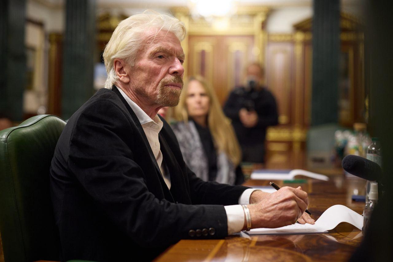 Volodymyr Zelensky met with Richard Branson, who became the new ambassador of United24