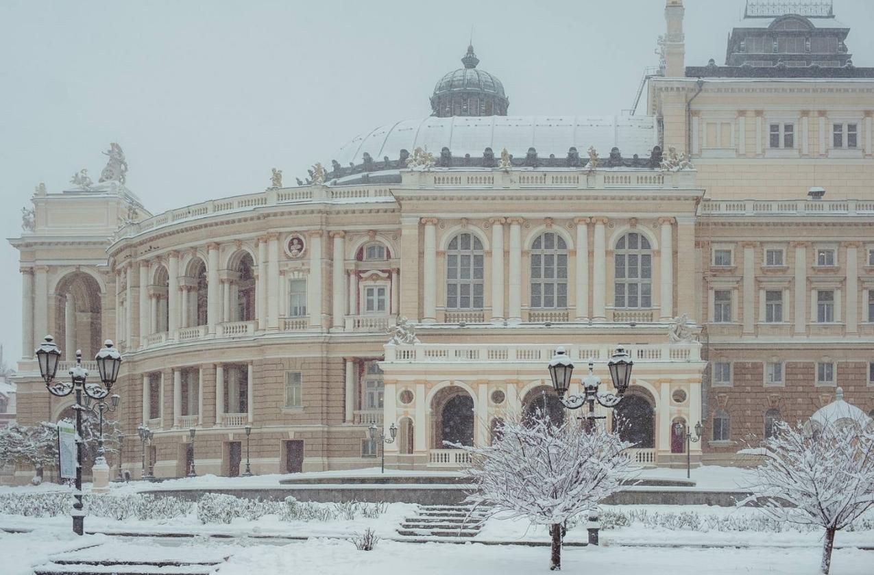 Winter Promenade at Odessa Opera House