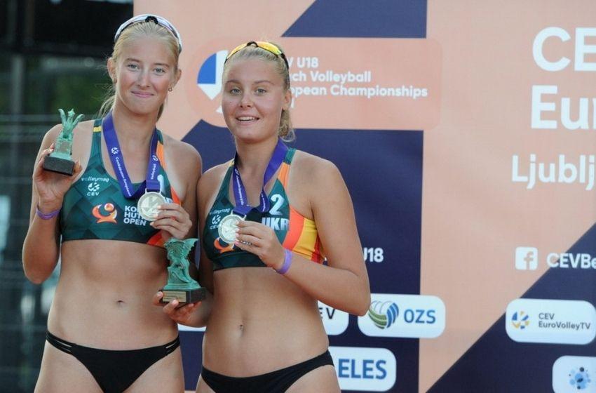 Athletes from the Odessa region won silver medals at the European Beach Volleyball Championship
