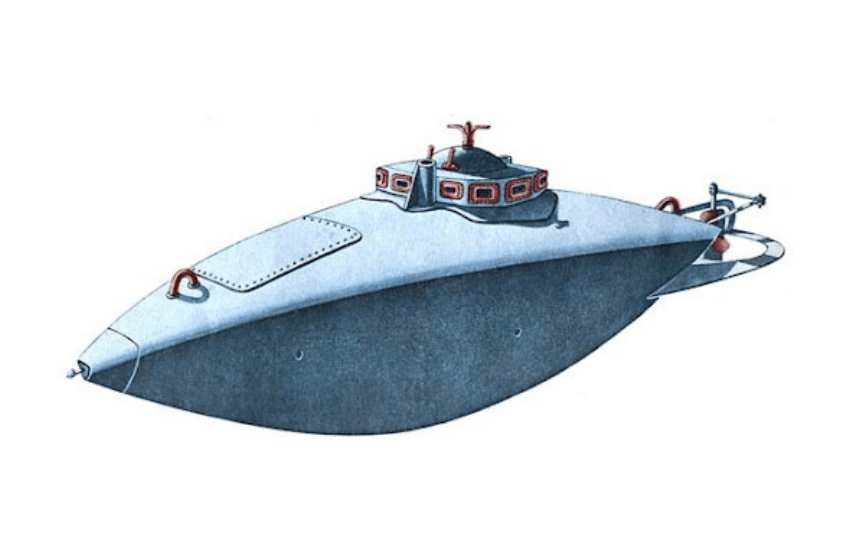 The first fully fledged submarine was built in Odessa in 1879