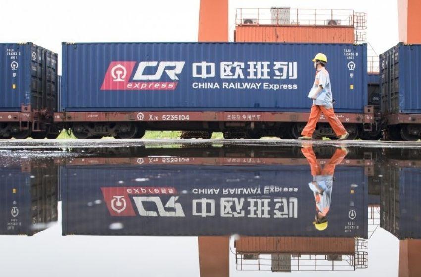 China Railway Express left Guangzhou in the direction of Odessa