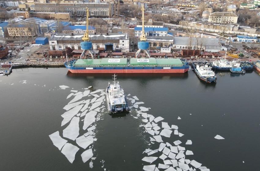 The first cargo trip of the newly built B5000M project vessel