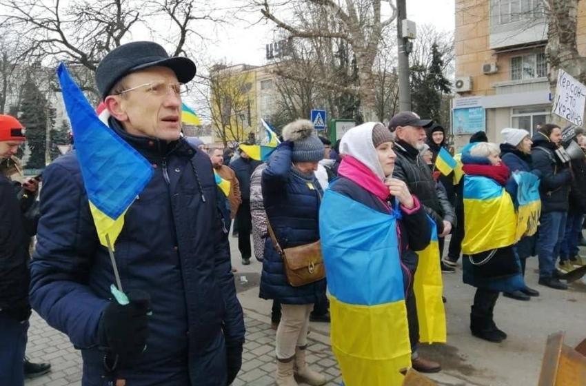 In Kherson protests against Russian occupation continue