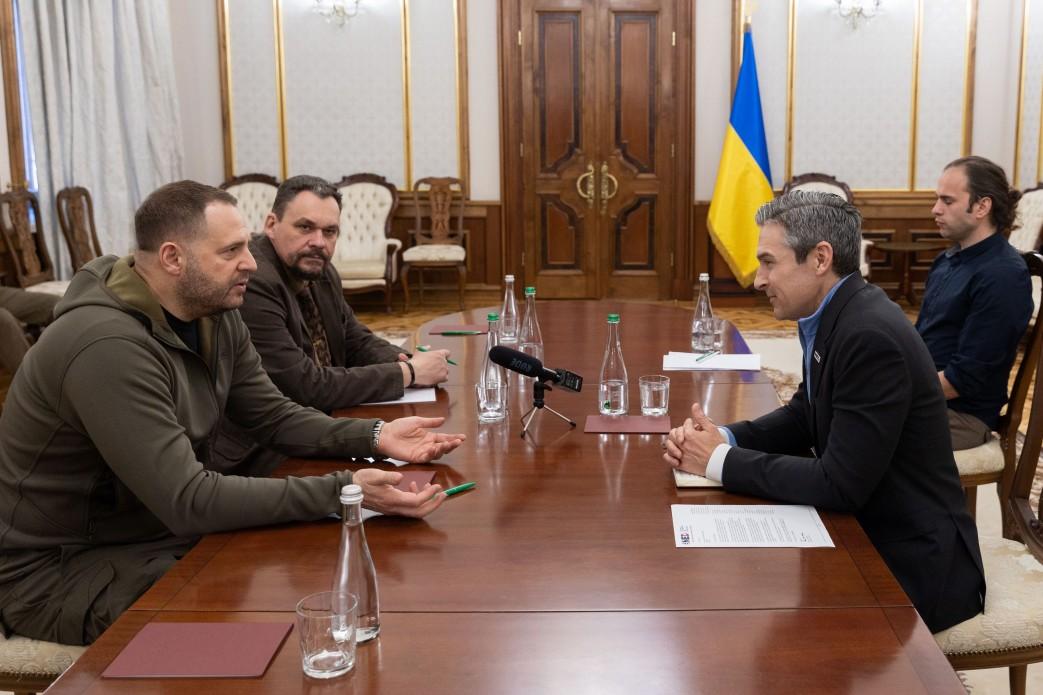 Andriy Yermak discussed US assistance and Ukraine's efforts to fight Russia with President of the National Endowment for Democracy Damon Wilson