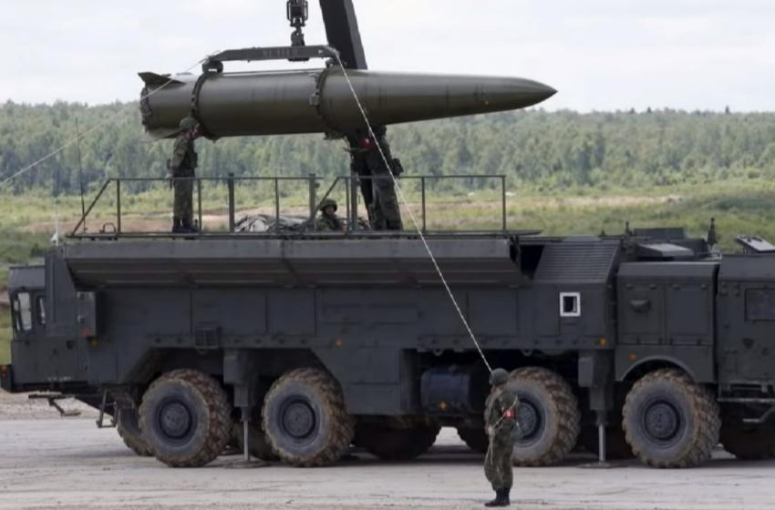 Russian military training with the launch of Iskander missile systems held in the Kaliningrad region