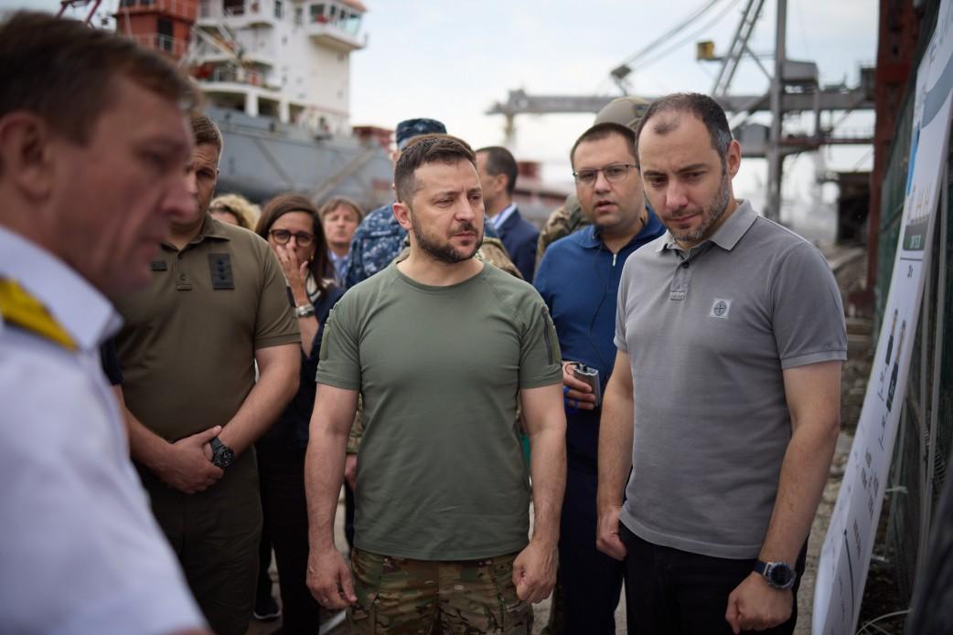 Zelensky in the Odessa region to observe the first vessel leaving an Ukrainian port