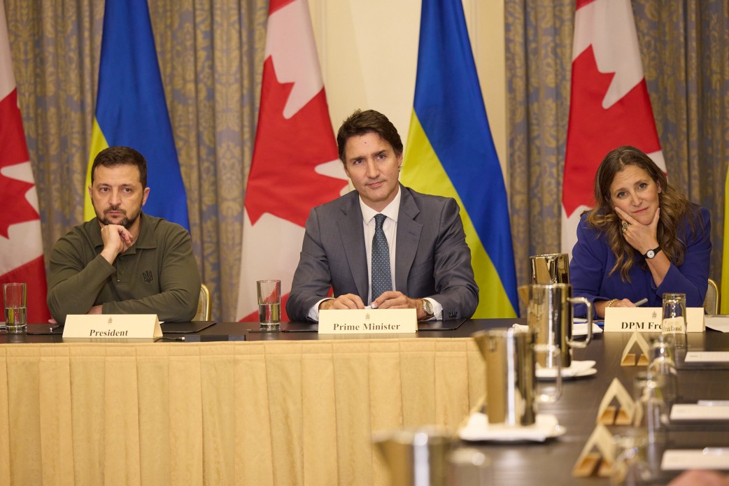 Volodymyr Zelensky and Justin Trudeau met with representatives of Canadian business in Toronto