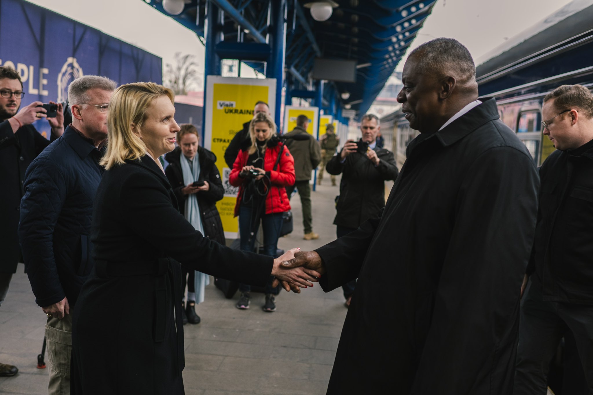 The head of the Pentagon, Lloyd Austin, has arrived in Ukraine