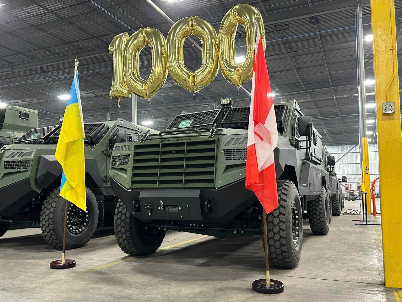 Roshel, a Canadian company, has recently handed over the one-thousandth Senator armored vehicle to Ukraine