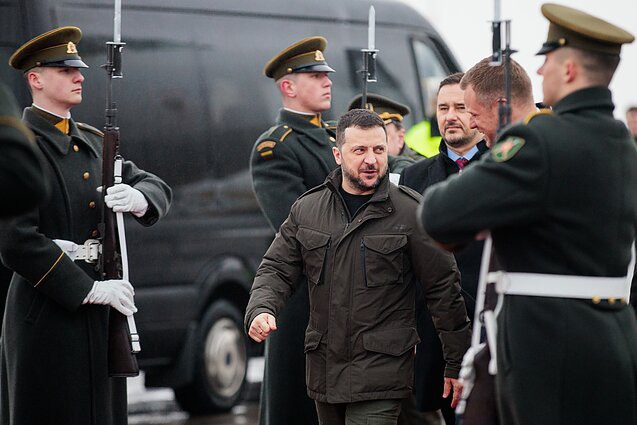 Zelensky arrived on a visit to Vilnius