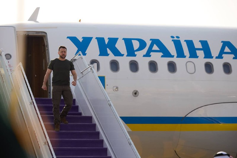 Zelensky arrived in Saudi Arabia