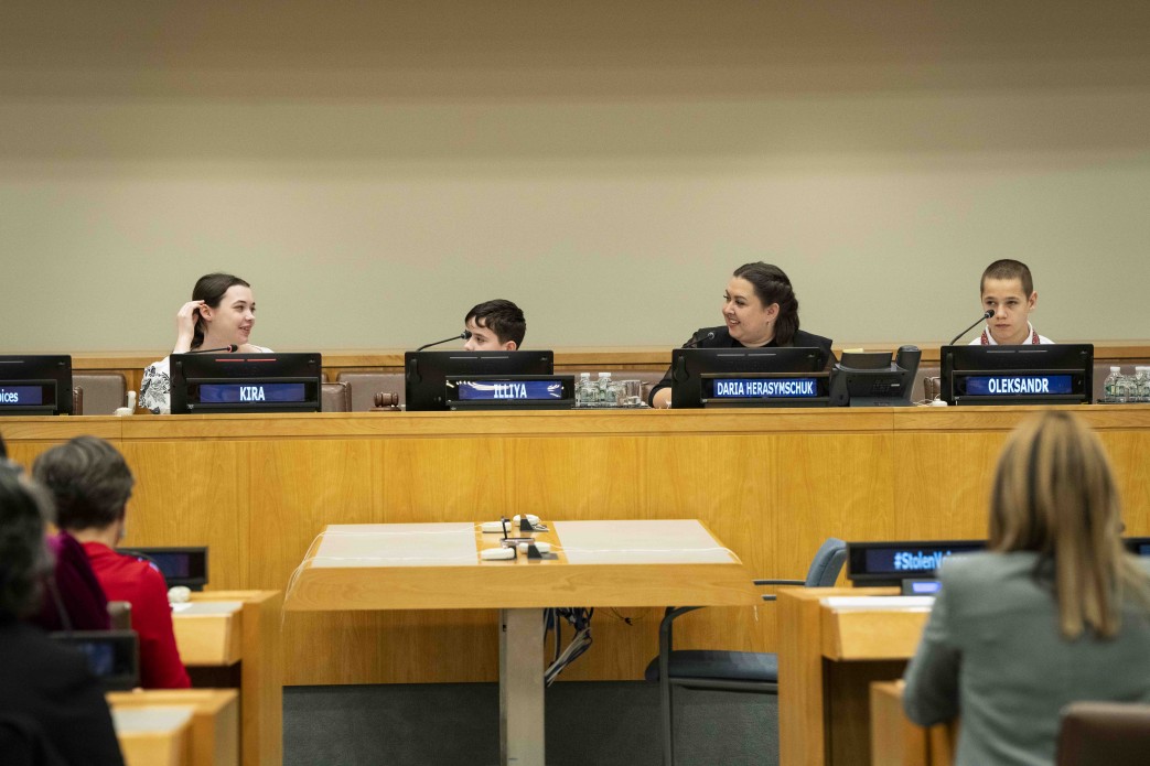 Stories of Ukrainian children were told at the UN Headquarters as part of the Stolen Voices information campaign