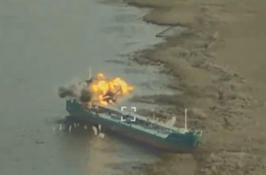 The Air Force struck the Russian tanker "Mechanic Pogodin"