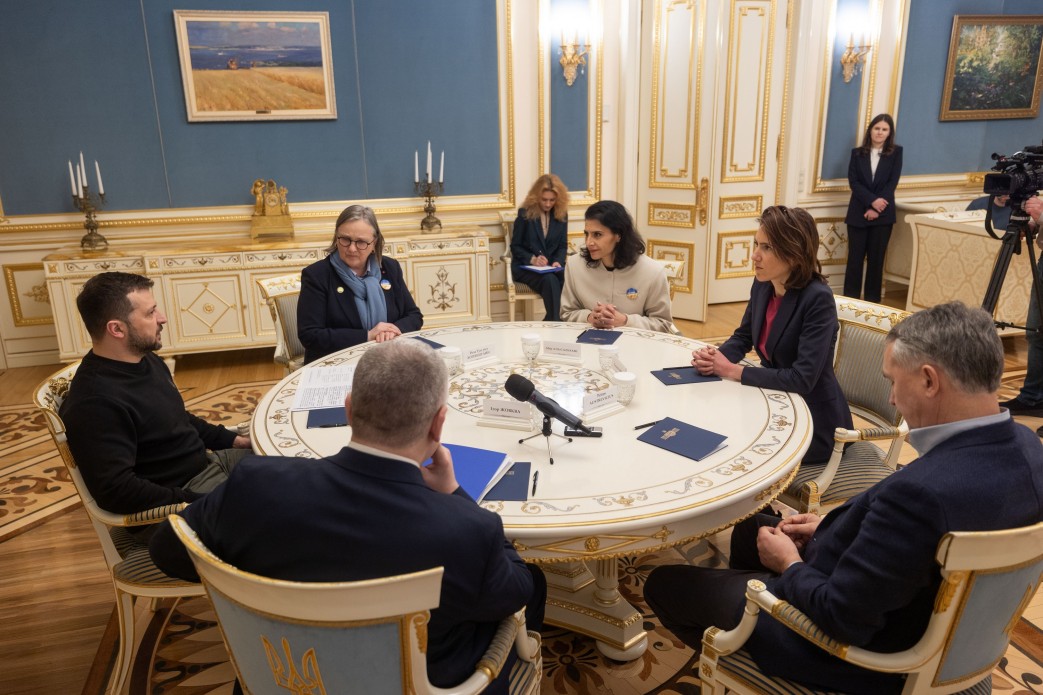 Volodymyr Zelensky met with a delegation of the European Parliament's Renew Europe political group