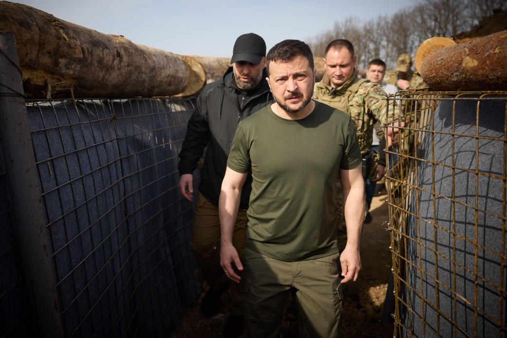 Fortifications in Kharkiv Region: Volodymyr Zelensky inspected the progress of construction