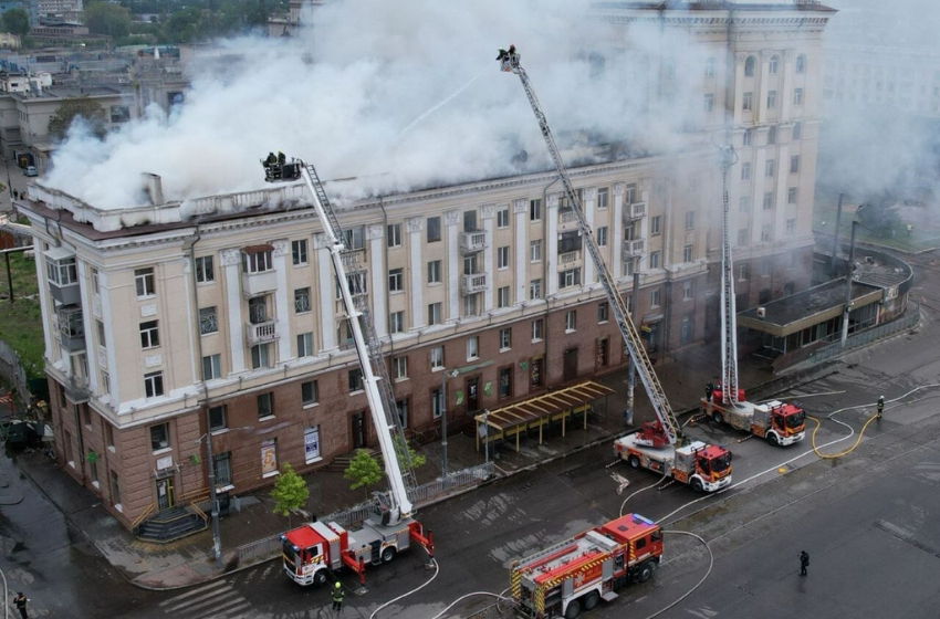 The Russians hit a residential building in Dnipro with a Kh-22 missile