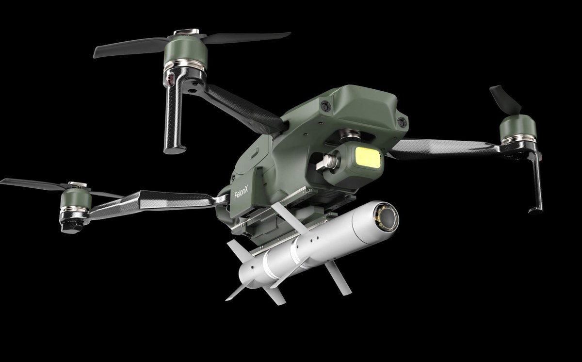 The American company Feloni Aero will send its latest drones equipped with 5.56mm cannons and Spike missiles to Ukraine