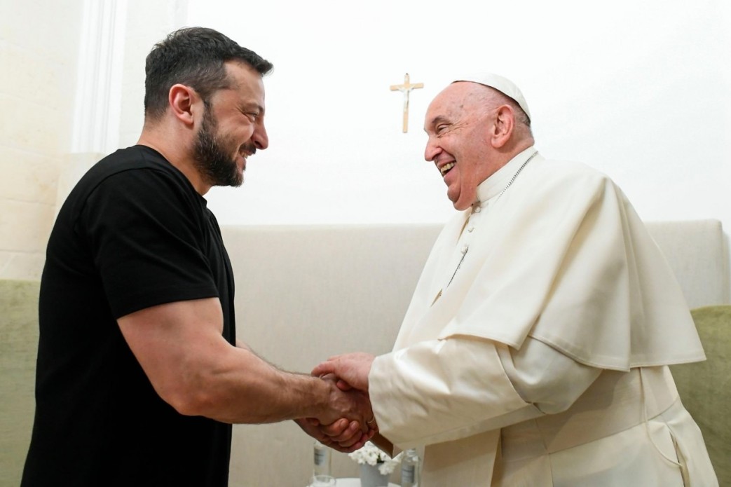 President Zelensky met with Pope Francis