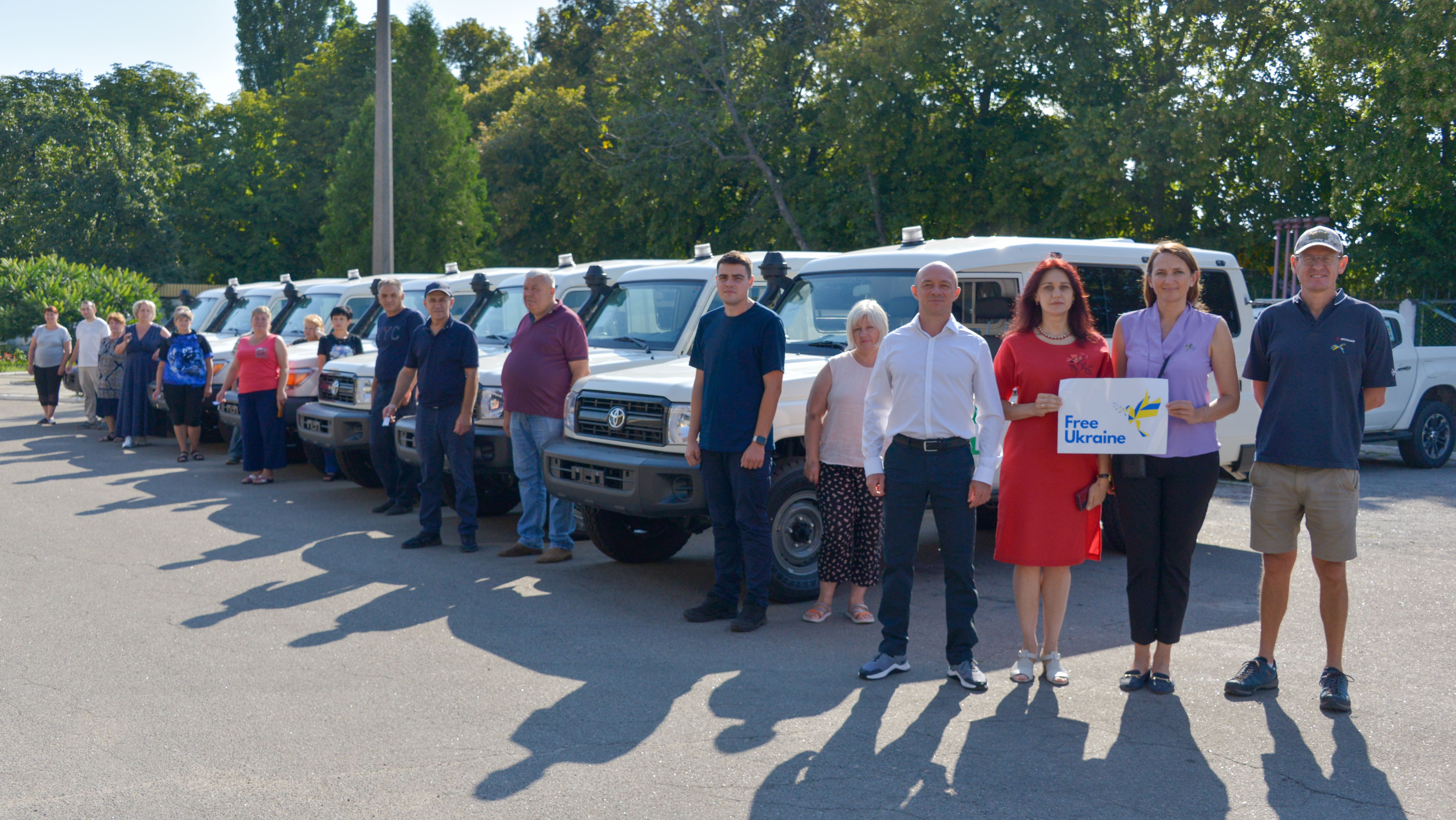 A charity association from Switzerland has delivered seven high-mobility vehicles