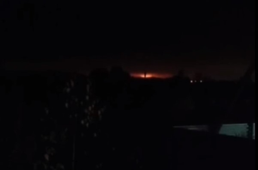 An ammunition depot containing North Korean supplies and aerial bombs was attacked in the Bryansk region