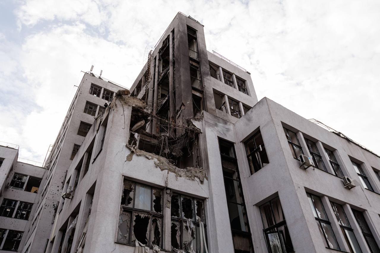 The building of the State Industry in Kharkiv, damaged by Russians, will be rebuilt in collaboration with UNESCO