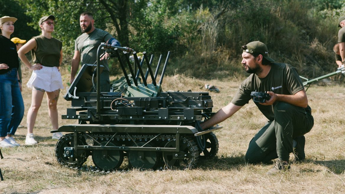 The Ukrainian company Kvertus has presented the robotic Electronic Warfare all-terrain vehicle AD BERSERK