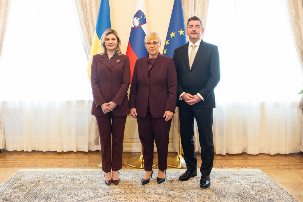 Olena Zelenska begins visit to Slovenia