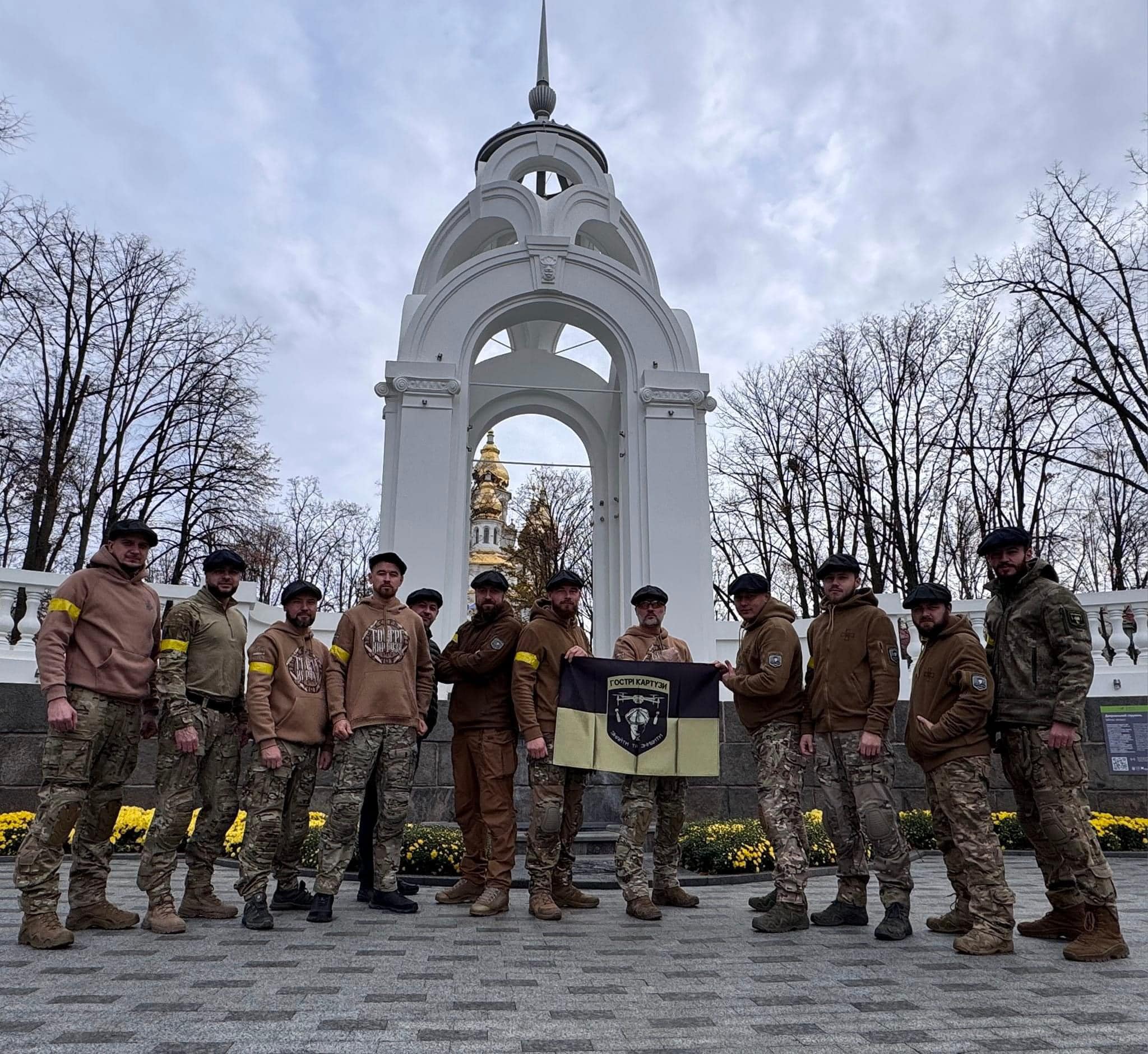 Guardsmen from the "Peaky Blinders" unit receive unique gifts from the Show's creators