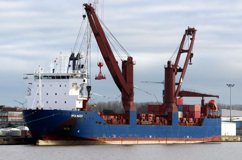 A Russian cargo ship, known for transporting weapons, has sunk off the coast of Spain