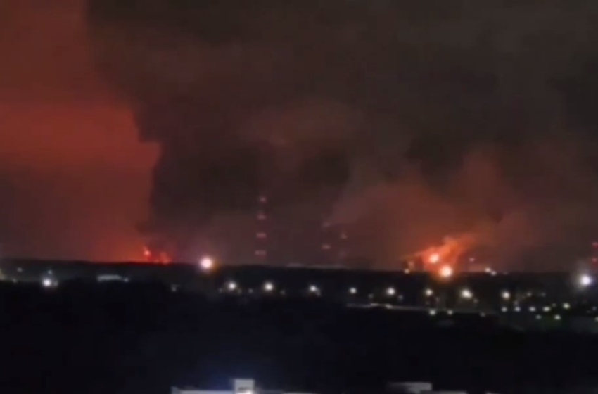 Ukrainian drones struck an oil refinery in Ryazan