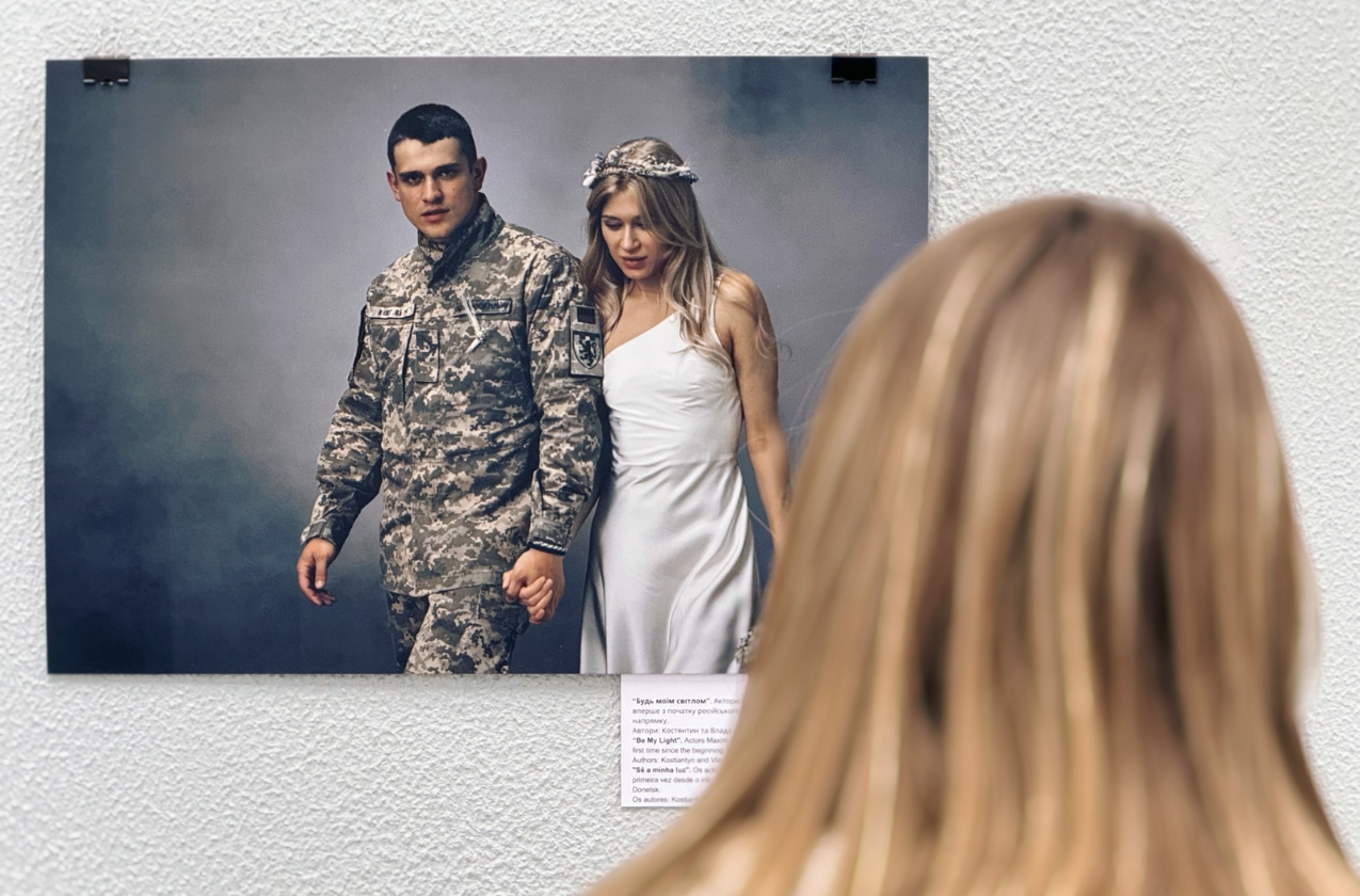 A photo exhibition about the war in Ukraine has been opened in Portugal