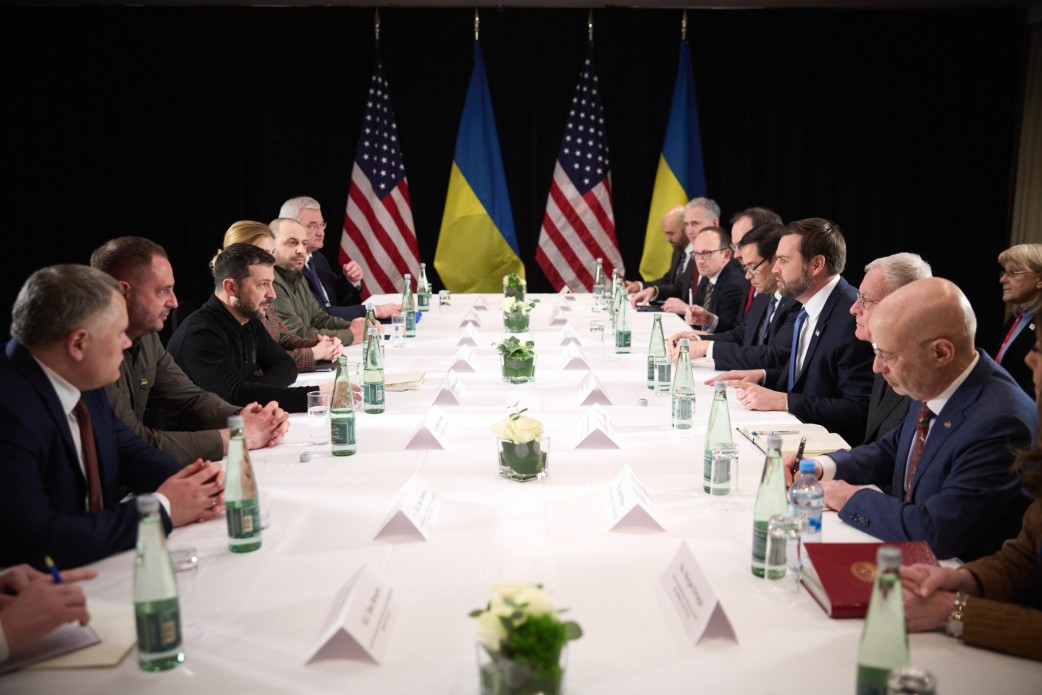 Volodymyr Zelensky had a meeting with U.S. Vice President in Munich