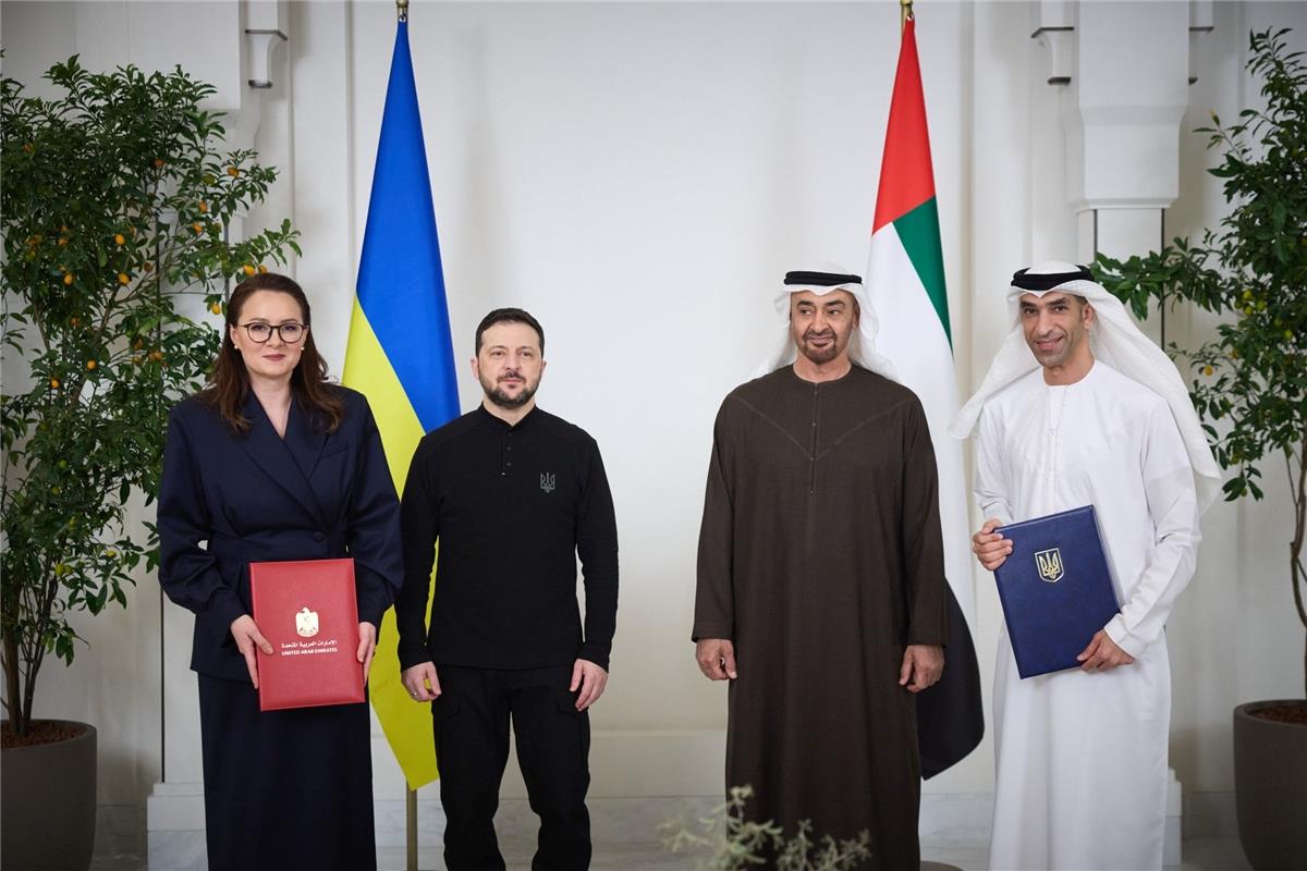 Ukraine and the United Arab Emirates have signed a Comprehensive Economic Partnership Agreement