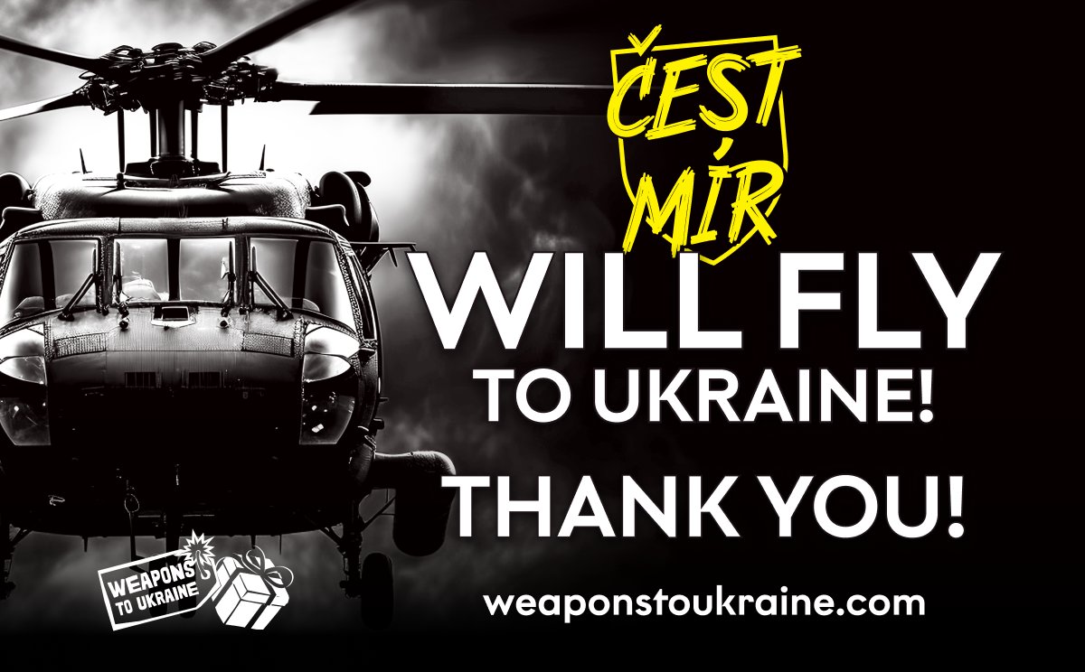 'Gift for Putin': Czech activists raised money for a helicopter for Ukrainian Intelligence Agency