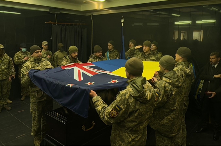 In Kyiv, they said goodbye to a Intelligence Agency fighter from New Zealand