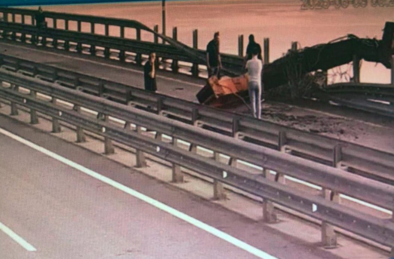 The Security Service of Ukraine has struck the Crimean Bridge for the third time, causing significant damage to its underwater structures