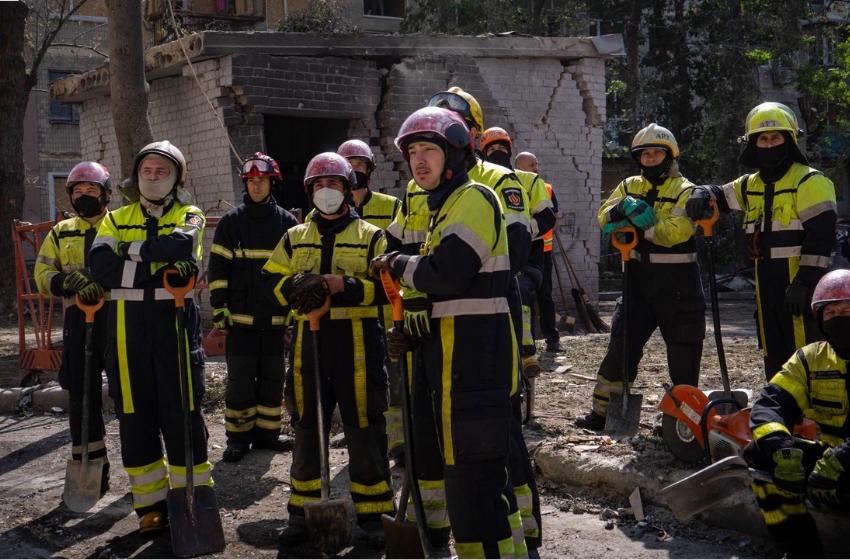 Two more bodies were recovered from the rubble in Kyiv’s Solomyanskyi district, raising the death toll to 23