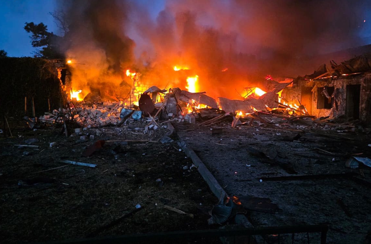 Rescuers extinguish fires after Russia’s overnight attack on Odessa region