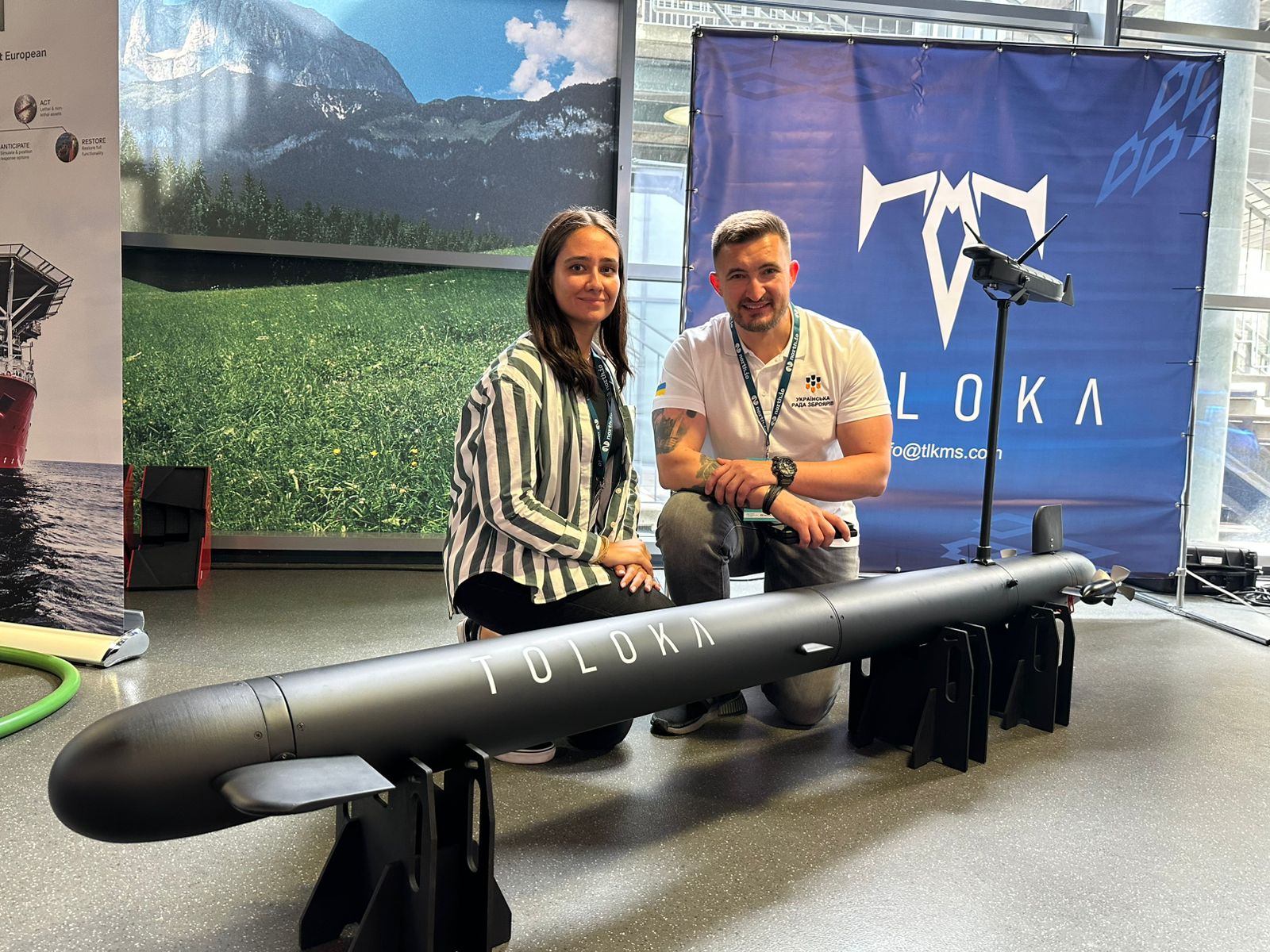 Ukraine presented its developments for the first time at an underwater demining forum in Germany