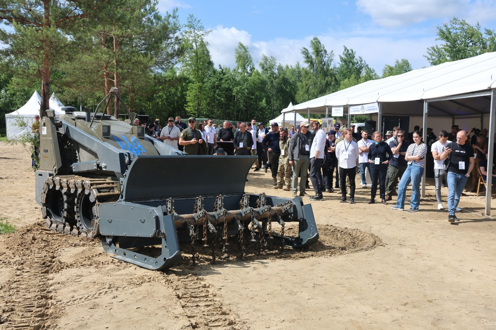 Ukraine demonstrates advanced robotic demining technologies in field trials