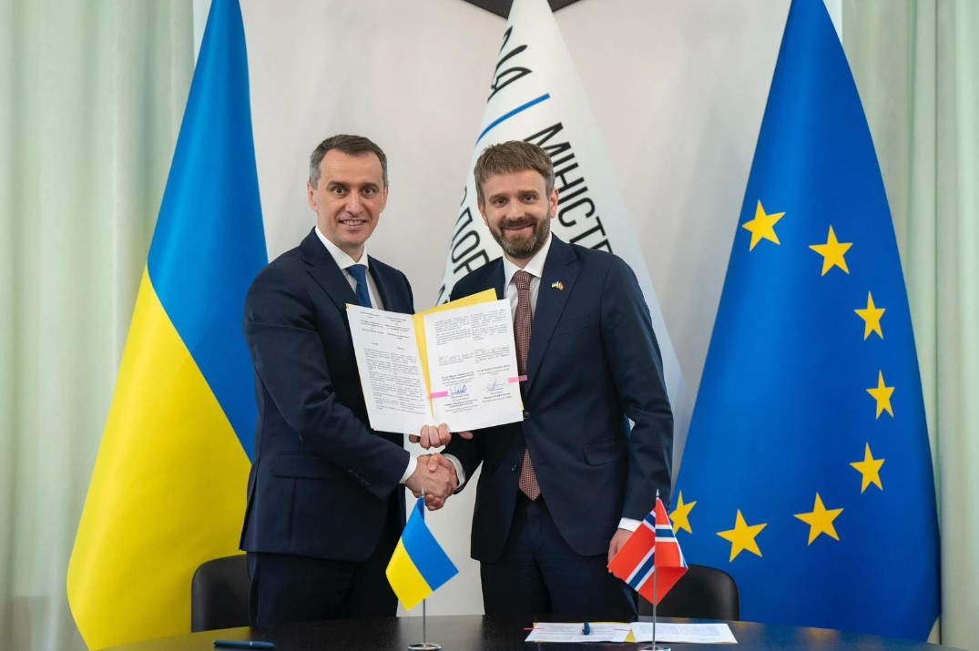 Ukraine and Norway have signed a memorandum of partnership in the healthcare sector