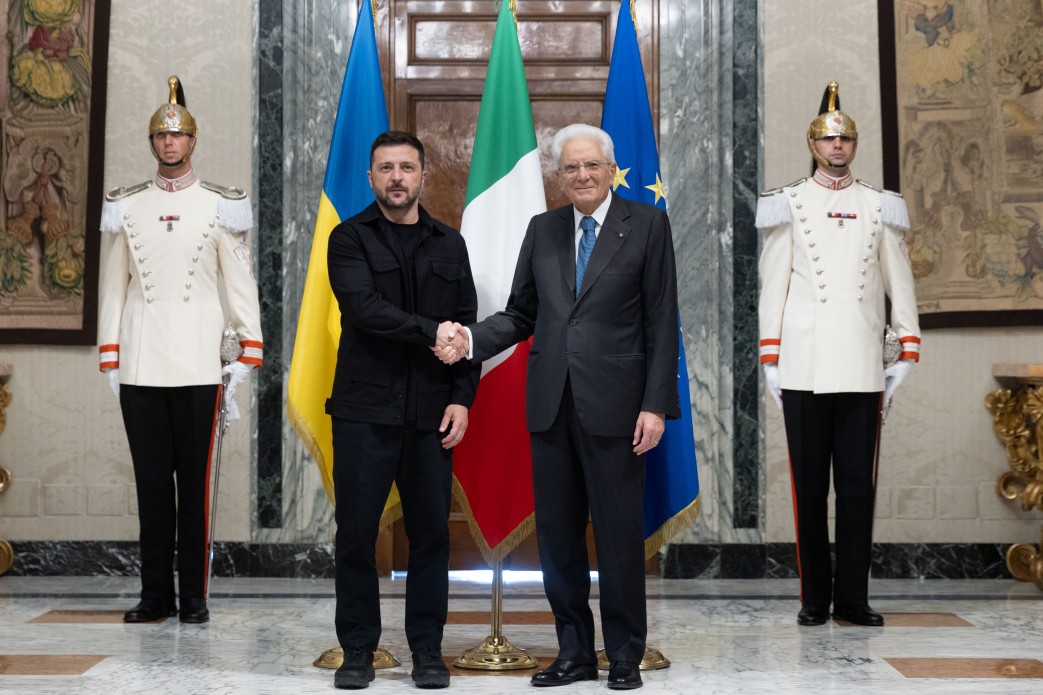 President of Ukraine meets with President of Italy